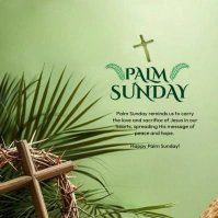 Happy Palm Sunday Iphosti le-Instagram template