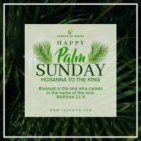 Happy Palm sunday Square (1:1) template