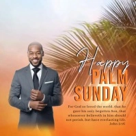 happy palm sunday instagram SQUARE template