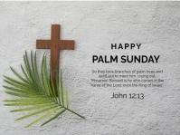 Happy Palm Sunday Presentation template