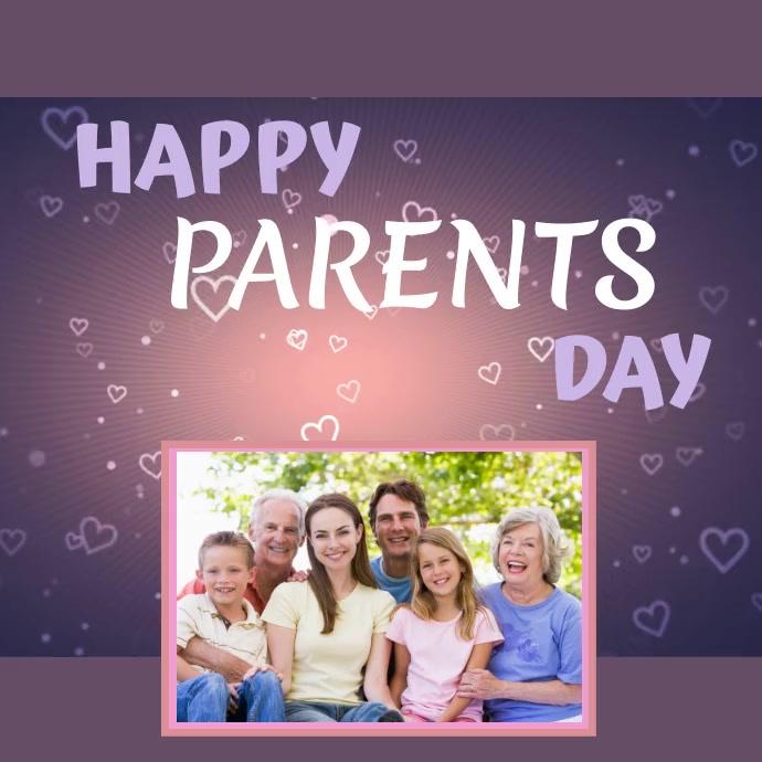 Happy parent's day Instagram 帖子 template