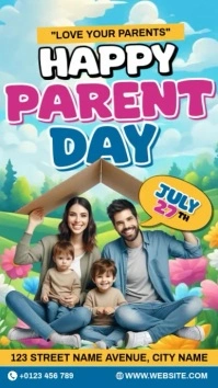 Happy Parent Day Reel de Instagram template