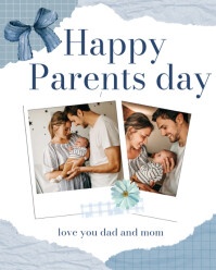 Happy parents day Instagram Portrait template