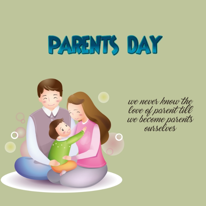 happy parents day instagram post Template | PosterMyWall