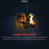 Happy Parsi New Year Publicación de Instagram template