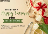 happy passover ad Carte postale template