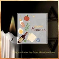 happy passover card 方形(1:1) template