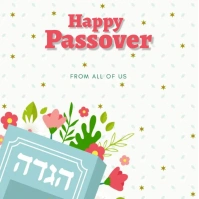happy passover day instagram post template