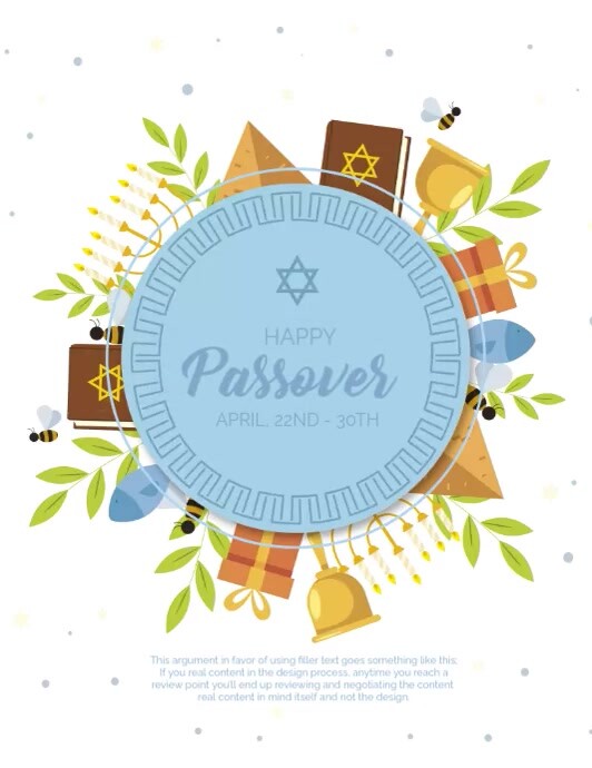 Happy Passover Template PosterMyWall