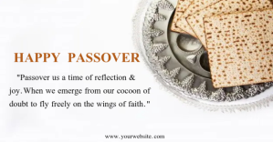 Happy Passover Facebook-annonce template