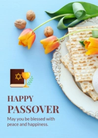 Happy Passover A6 template