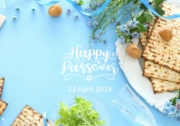 Happy Passover A4 template