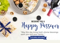 happy passover poster Postal template