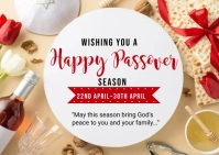 happy passover poster Postal template