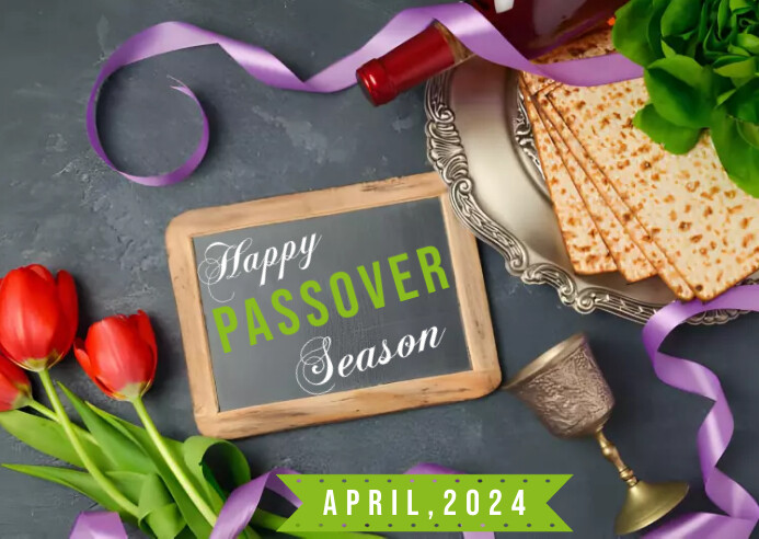 Happy Passover Poster Template PosterMyWall