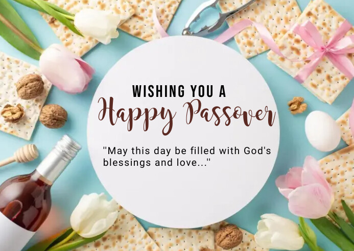 happy passover poster Template | PosterMyWall