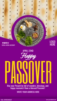 happy passover template Instagram Story
