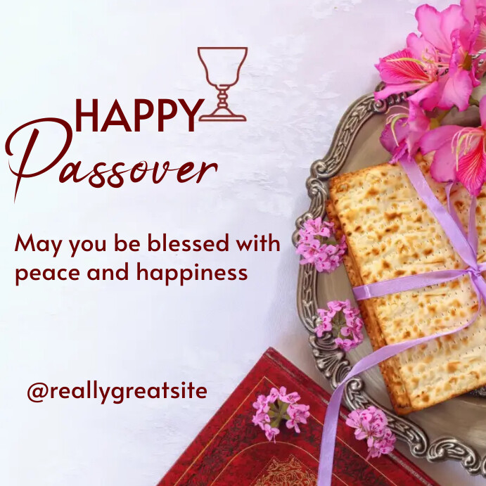 Happy Passover template online greeting card | PosterMyWall