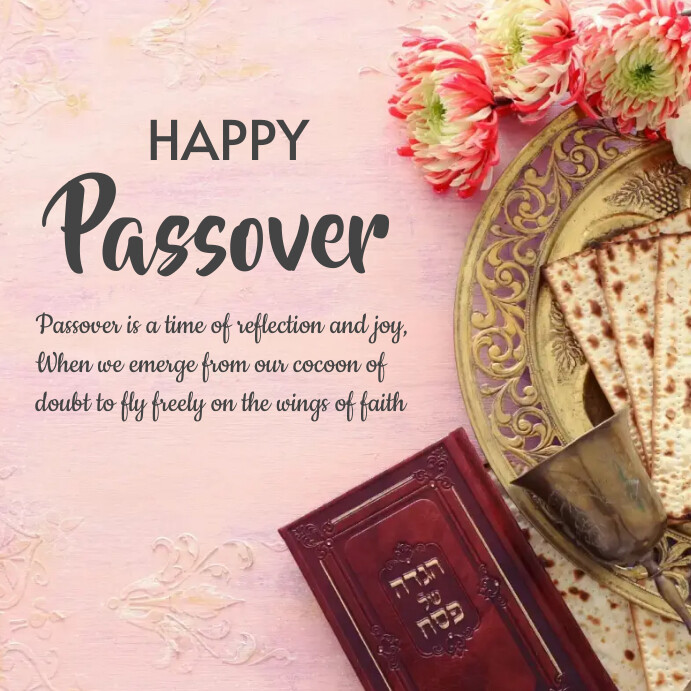 Plantilla de Happy Passover template online greeting card | PosterMyWall