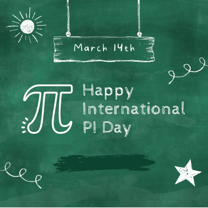 HAPPY pi day Instagram Post template