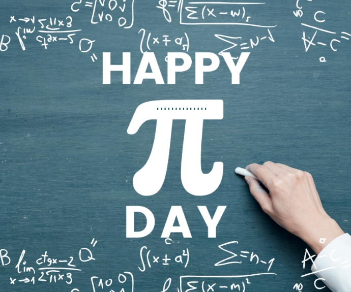Happy pi day Medium Rectangle template
