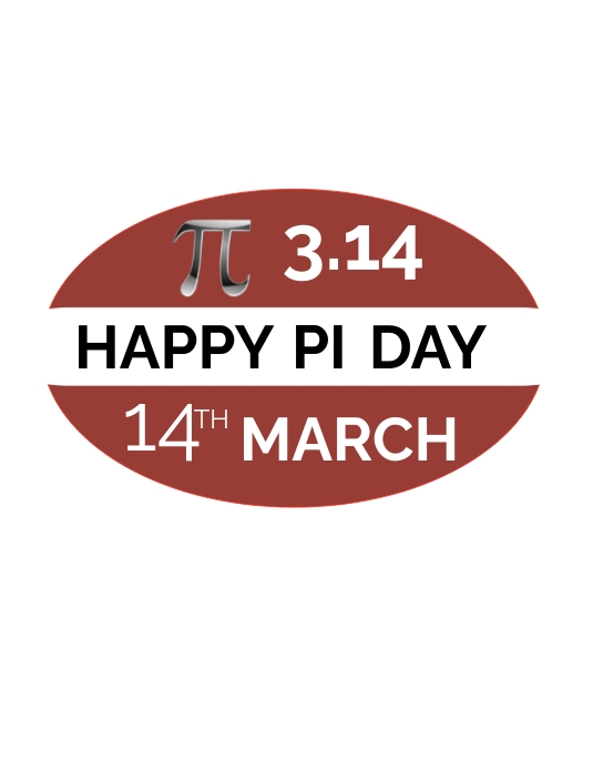 Happy PI Day Flyer (US Letter) template