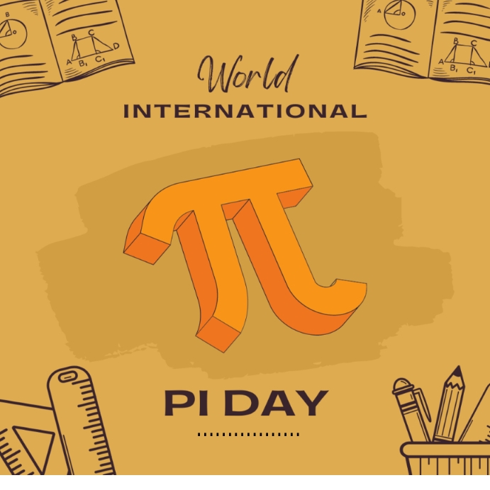 Happy pi day Instagram Post template