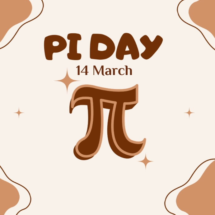 Happy pi day Instagram Post template