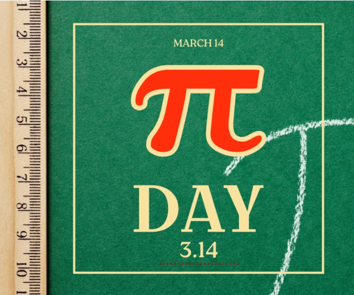 Happy pi day Medium Rectangle template
