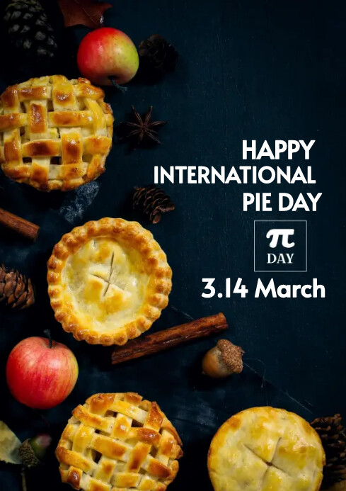 Happy pi day A4 template