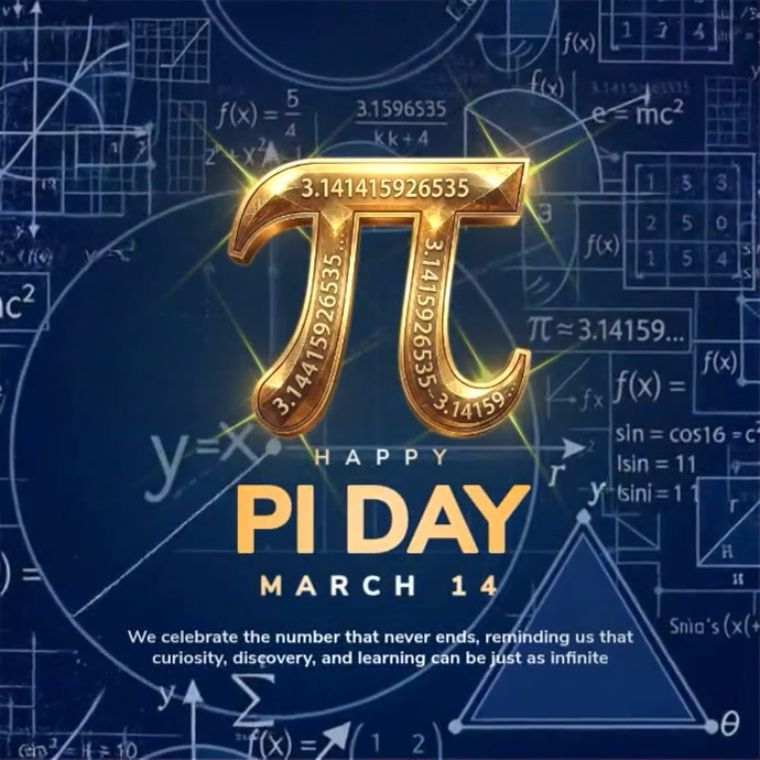 Happy Pi Day Video Template Instagram Post | PosterMyWall