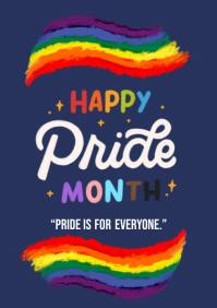 Happy Pirde day A4 template