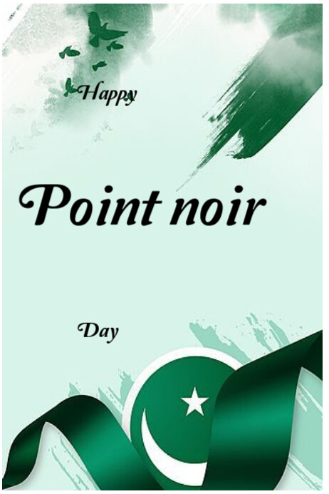 Happy point noir day Poster template