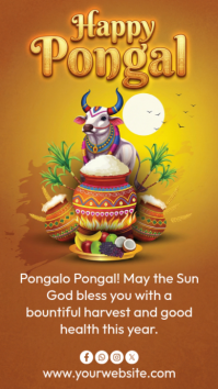 Happy Pongal Instagram-Story template