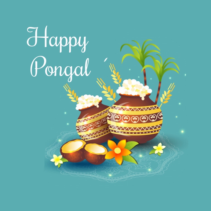 happy pongal Instagram Post template