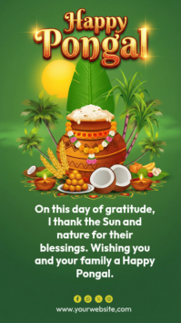 Happy Pongal Instagram Story template