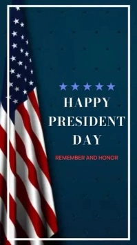 Happy President Day Instagram-verhaal template