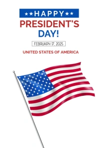 Happy President Day Grafica Pinterest template