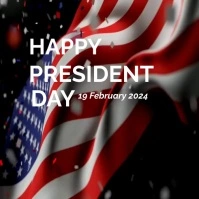 HAPPY PRESIDENT DAY Logo template