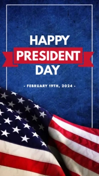 Happy President Day Instagram Story template
