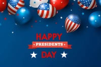 Happy president day flyer template design Etiket