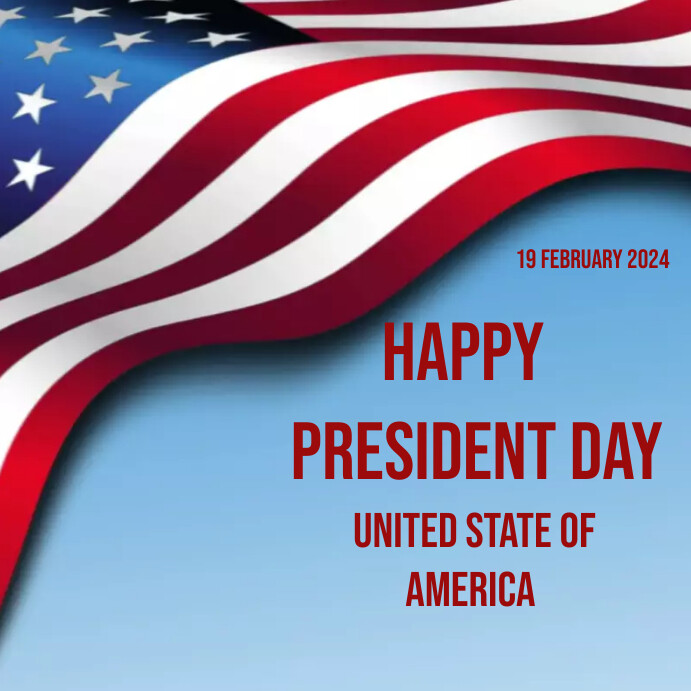 Plantilla de Happy president day Instagram post 2024 | PosterMyWall