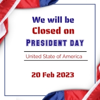 Happy president day instagram post Template | PosterMyWall