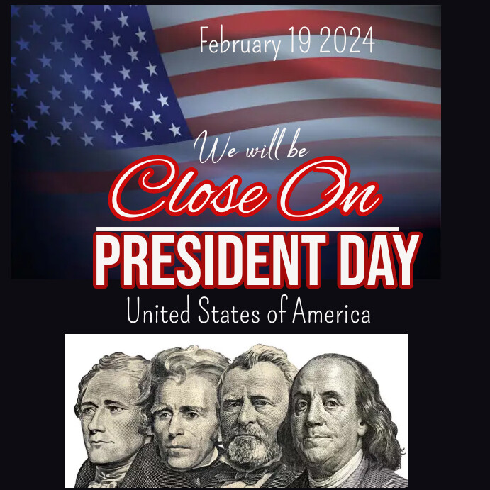 Plantilla de Happy president day Instagram post | PosterMyWall