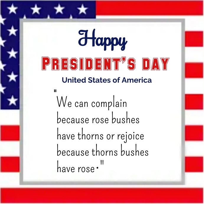 Happy President day Instagram post Template | PosterMyWall