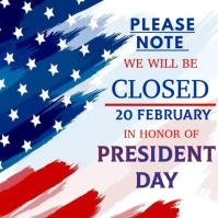 Happy president day of America instagram post template
