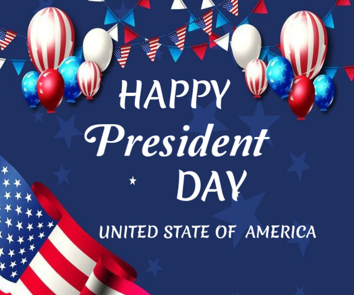 Happy President Day of USA 2025 Medium Reghoek template