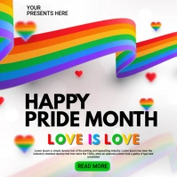 HAPPY PRIDE MONTH Square (1:1) template