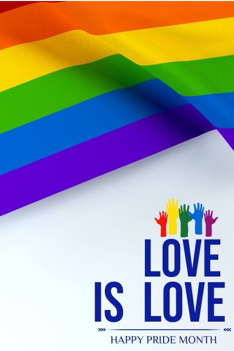 Happy PRIDE MONTH Poster Design Template PosterMyWall happy-pride-month-poster-design-template-postermywall