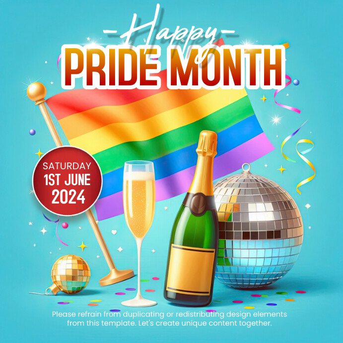 Happy Pride Month Social media Template PosterMyWall